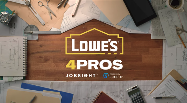 Lowe's for Pros JobSIGHT, powered by Streem