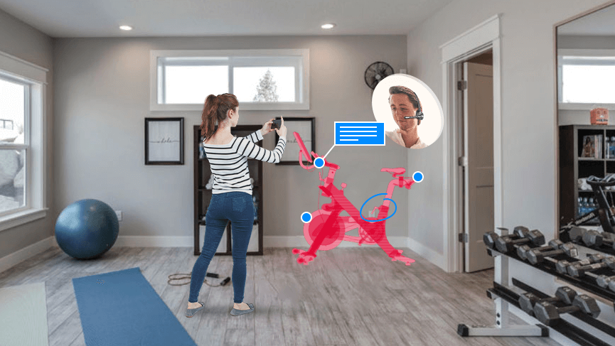 Retail use case for AR video technology